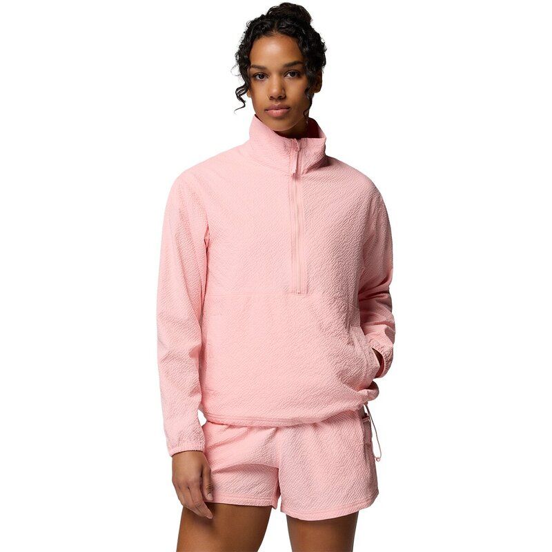 コロンビア レディース トップス Tシャツ スウェット Columbia Sucker For Summer 12Zip Crew Sweatshirt Womens Pink Sand ピンク