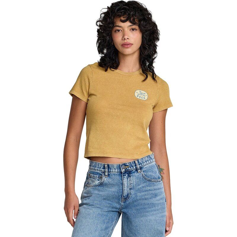 ルーカ レディース トップス Tシャツ RVCA 411 TShirt Womens Curry