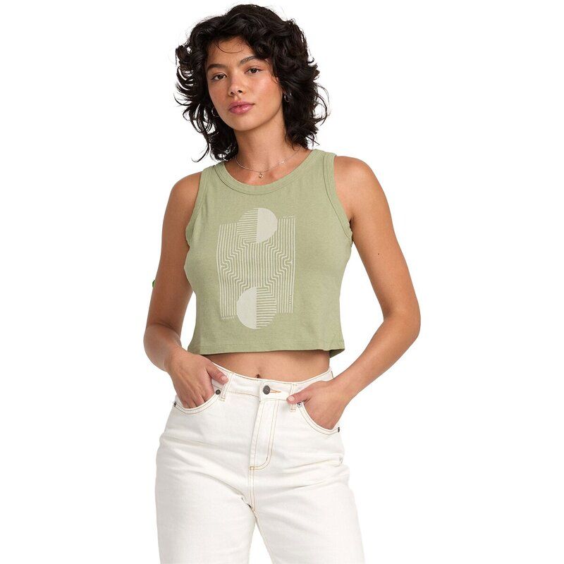 ルーカ レディース トップス Tシャツ RVCA Flow Tank Top Womens Green Tea グリーン
