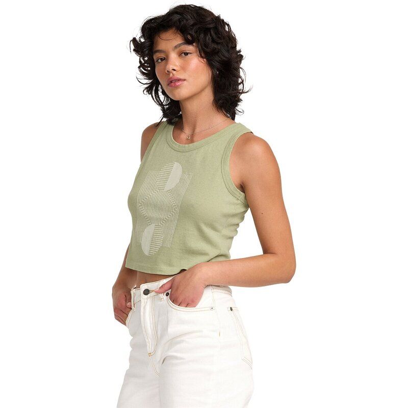 ルーカ レディース トップス Tシャツ RVCA Flow Tank Top Womens Green Tea グリーン