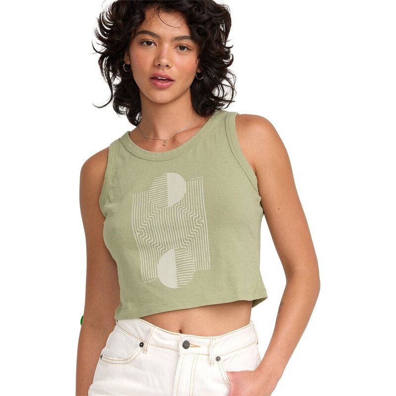 ルーカ レディース トップス Tシャツ RVCA Flow Tank Top Womens Green Tea グリーン