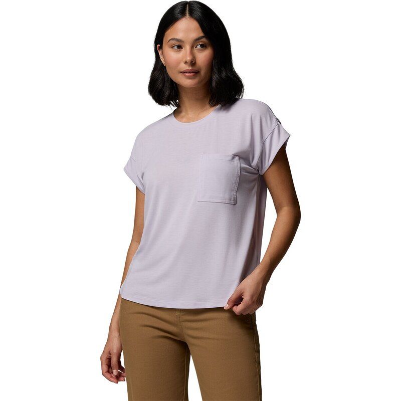 コロンビア レディース トップス Tシャツ Columbia Daniela Fallshirt Womens Lavender Pearl パール