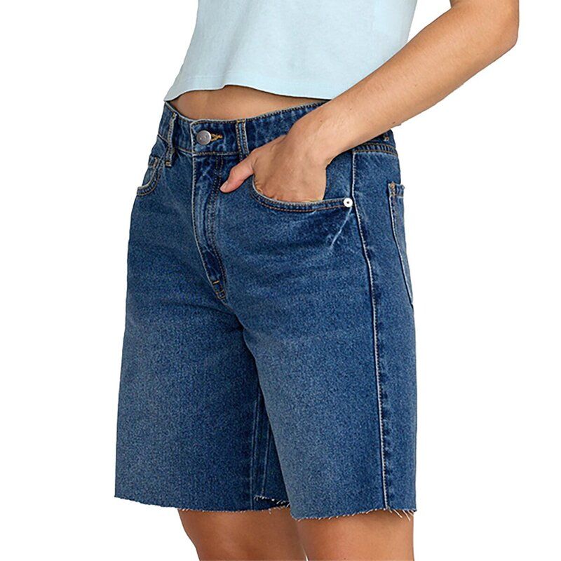 ルーカ レディース ボトムス カジュアルパンツ RVCA Long Beach Jort Womens Harbor Blue ブルー