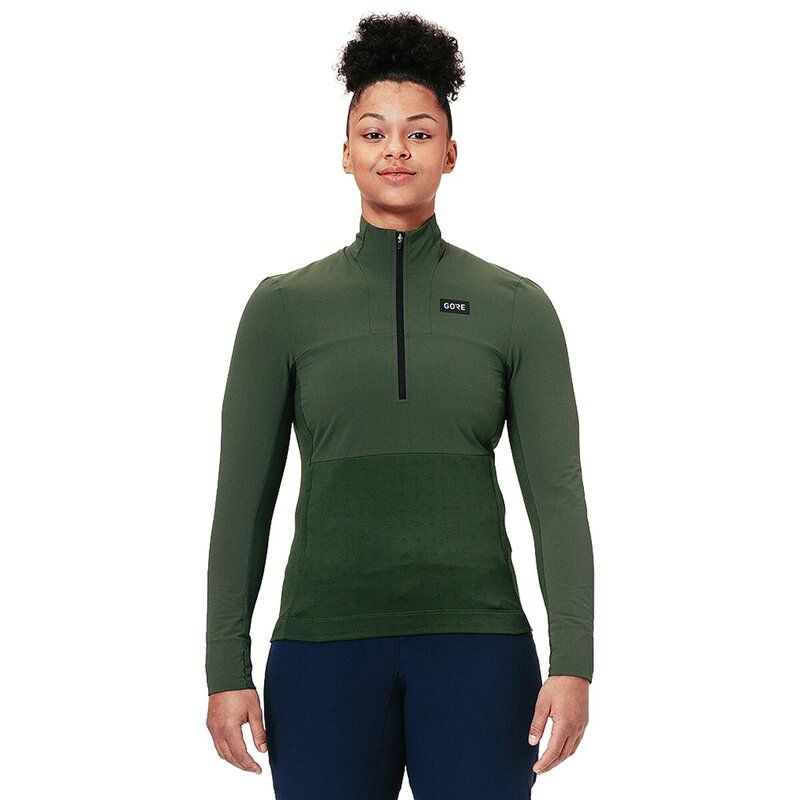 ゴアウェア レディース アウター ジャケット・ブルゾン GOREWEAR TrailKPR Hybrid 12Zip Jacket Womens Utility Green グリーン