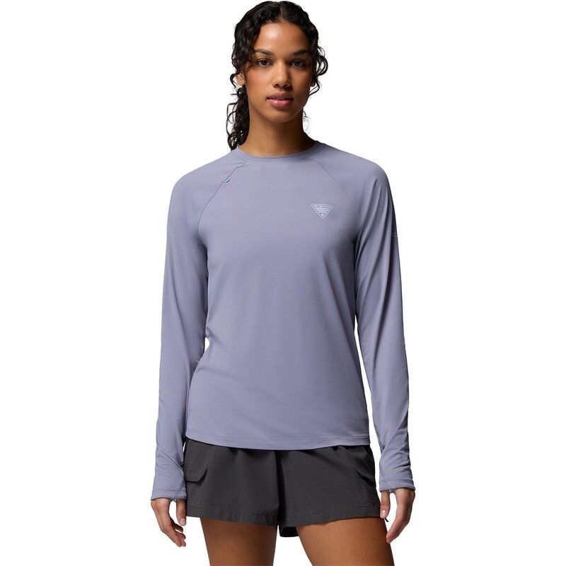 コロンビア レディース トップス Tシャツ 長袖 Columbia Wild Cast Sun LongSleeve Shirt Womens New Moon