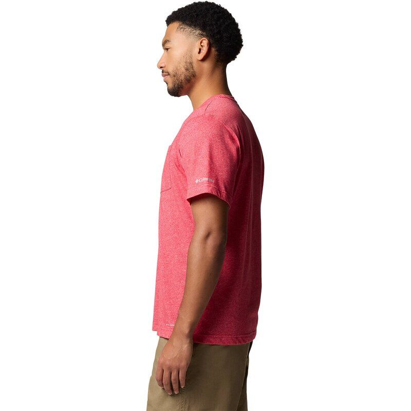 コロンビア メンズ トップス Tシャツ Columbia Thistletown Hills PocketShirt Mens Mountain Red Heather ヘザー