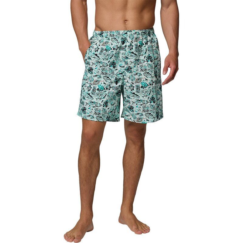 コロンビア メンズ 水着 ハーフパンツ・ショーツ Columbia Super Backcast II 8in Water Short Mens Gulf Stream Bluewaters