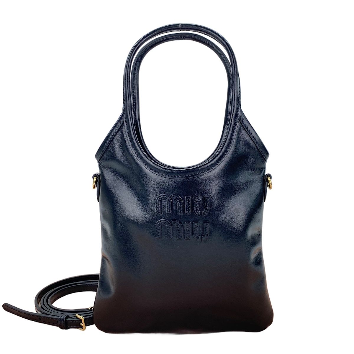 Miu Miu ミュウ ミュウ ハンドバッグ アイビー mini 2WAY【中古】
