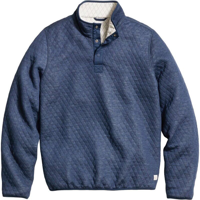 マリーン レイヤー メンズ アウター ニット・セーター Marine Layer Corbet Diamond Reversible Pullover Mens NavyOat ネイビー