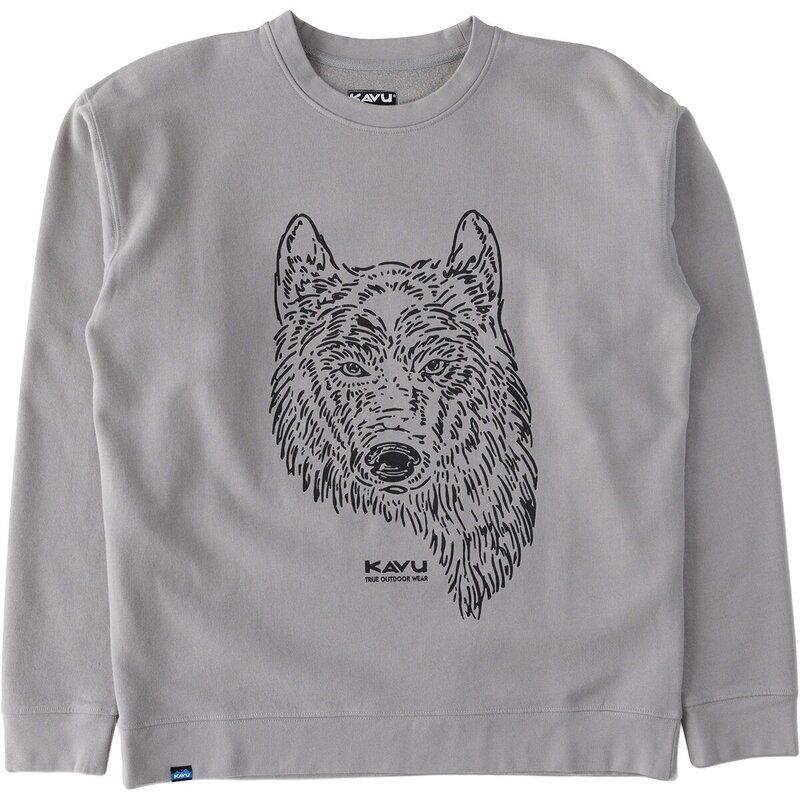 カブー メンズ アウター パーカー・スウェット シャツ KAVU Core Crew Sweatshirt Mens Grey Wolf グレー