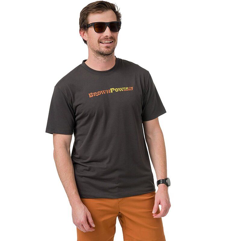 フライロー メンズ トップス Tシャツ Flylow Brown Pow TShirt Mens Black ブラック