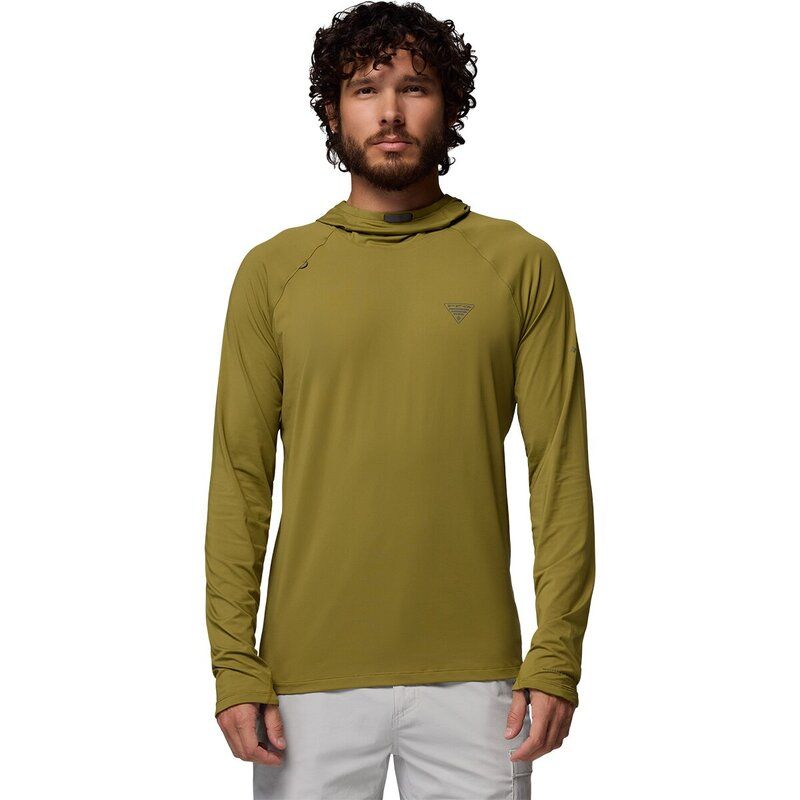 コロンビア メンズ アウター パーカー・スウェット Columbia Wild Cast Sun Hoodie Mens Grove Green グリーン