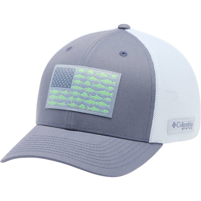 コロンビア メンズ アクセサリー 帽子 メッシュ Columbia PFG Mesh Fish Flag Trucker Hat New MoonFish Flag
