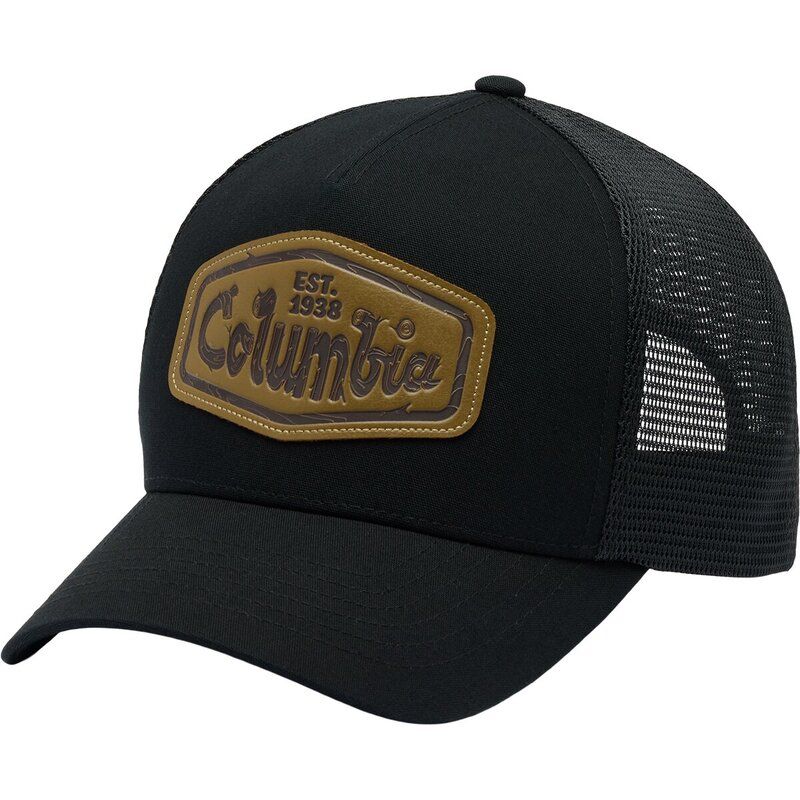 コロンビア メンズ アクセサリー 帽子 Columbia Road Ready Snapback Hat BlackLeather Logs Graphic ブラック
