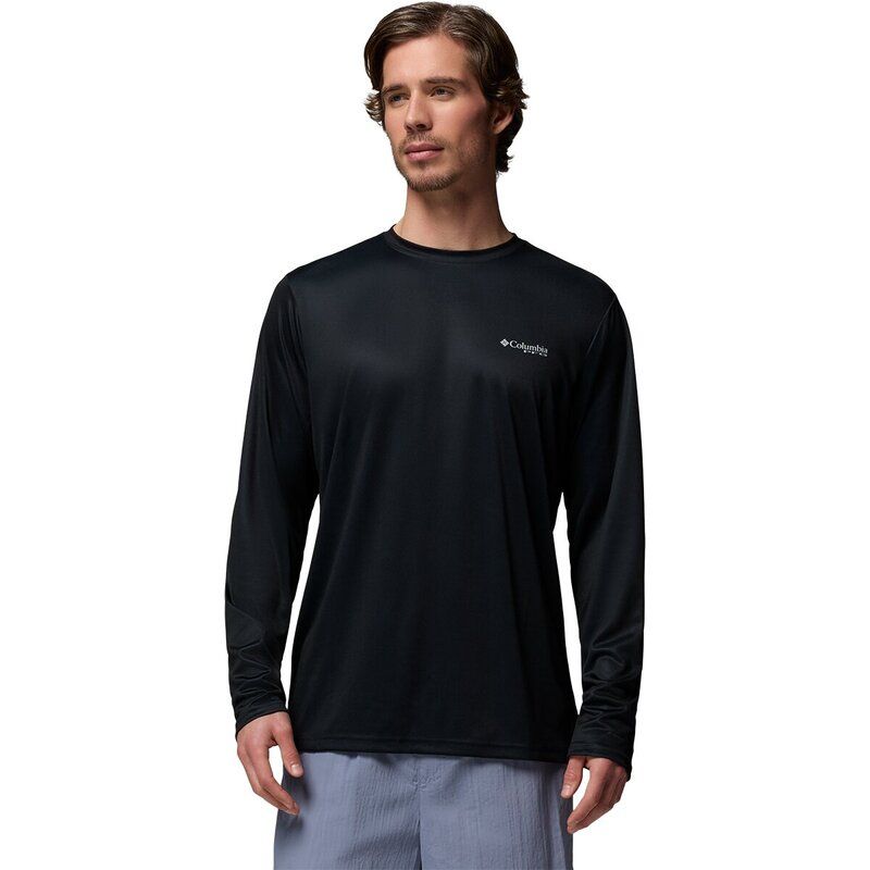 コロンビア メンズ トップス シャツ Columbia Terminal Tackle PFG Fish Flag Shirt Mens Black ブラック