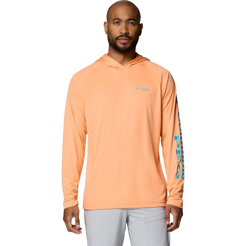コロンビア メンズ トップス シャツ パーカー Columbia Terminal Tackle Pullover Hoodie Mens Bright NectarOcean Tealogo ティー