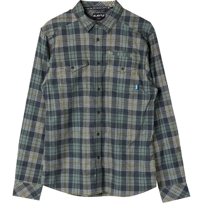 カブー メンズ トップス シャツ KAVU Lorenzo Shirt Mensage Cliffs セージ