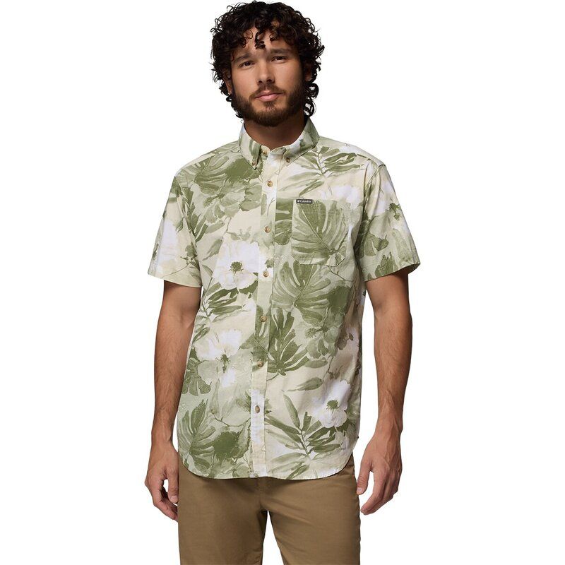 コロンビア メンズ トップス シャツ プリント 半袖 Columbia Rapid Rivers Printed ShortSleeve Shirt MensafariFlowerblur