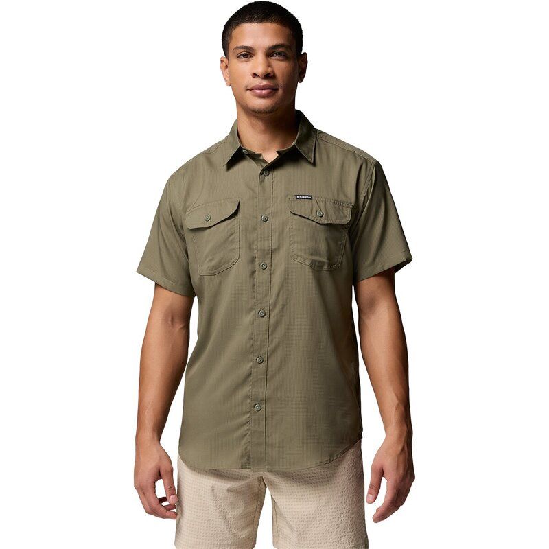コロンビア メンズ トップス シャツ 半袖 Columbia Utilizer II Solid ShortSleeve Shirt Menstone Green グリーン