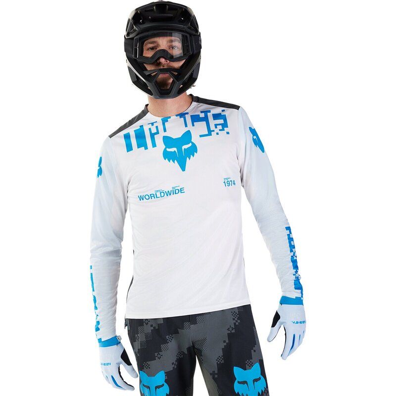 フォックスレーシング メンズ トップス Tシャツ ジャージー 長袖 Fox Racing Ranger LongSleeve Jersey Mens Digi White ホワイト