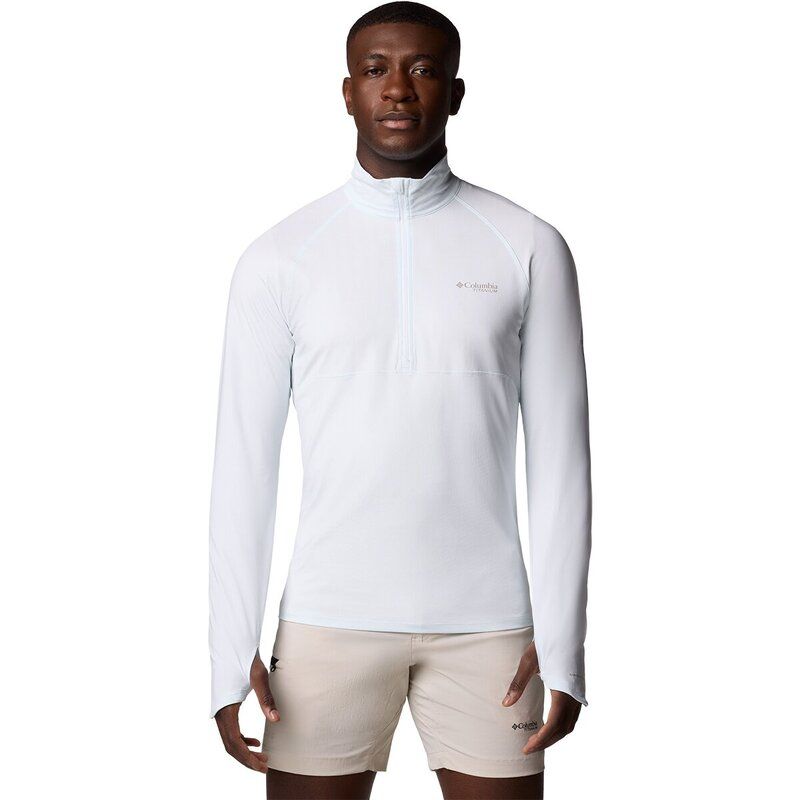 コロンビア メンズ トップス シャツ 長袖 Columbia Summit Valley LongSleeve 12Zip Top Mens White ホワイト