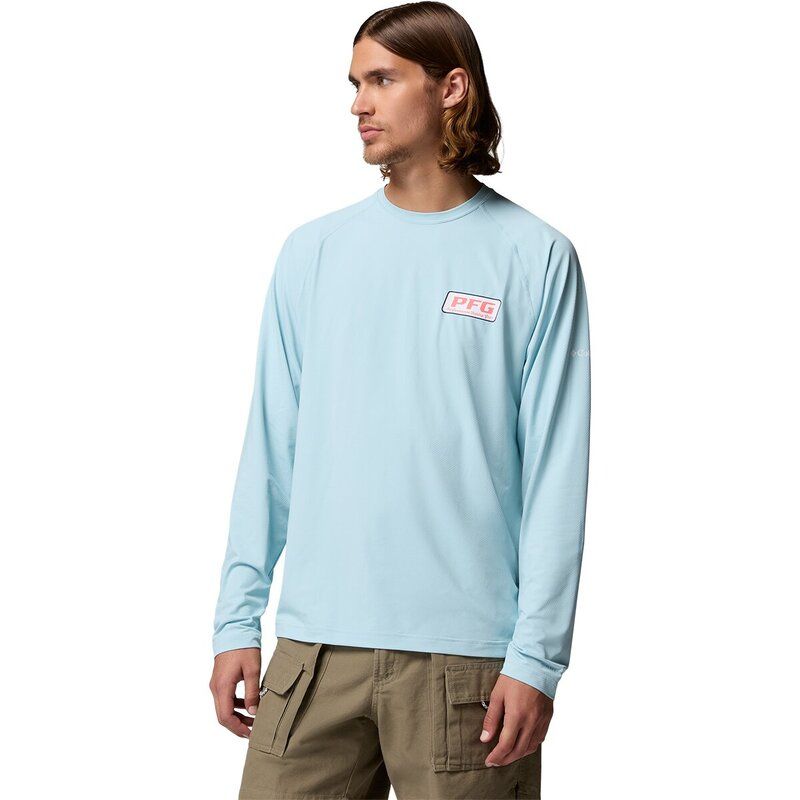 コロンビア メンズ トップス シャツ 長袖 グラフィック Columbia PFG Solar Stream II Graphic LongSleeve Shirt Mens Marine Light