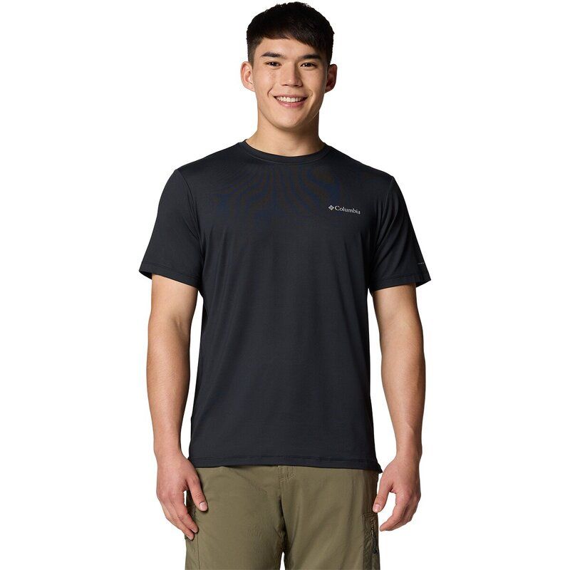 コロンビア メンズ トップス シャツ 半袖 Columbia Tech Trail Utility ShortSleeve Crew Mens Black ブラック