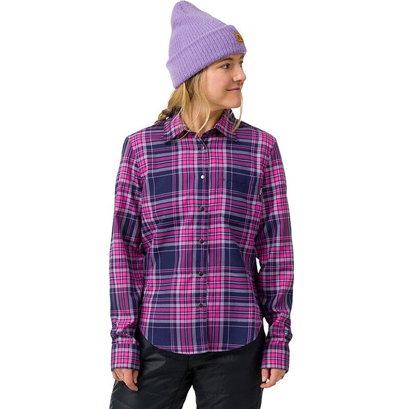フライロー レディース トップス Tシャツ Flylow Brigittech Flannel Womens CurrantDragonfruit Plaid チェック