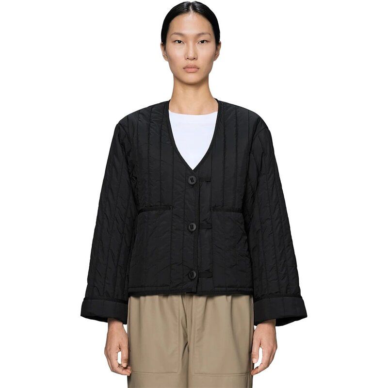 レインズ レディース アウター ジャケット・ブルゾン Rains Banja Liner Bomber Jacket Womens Black ブラック