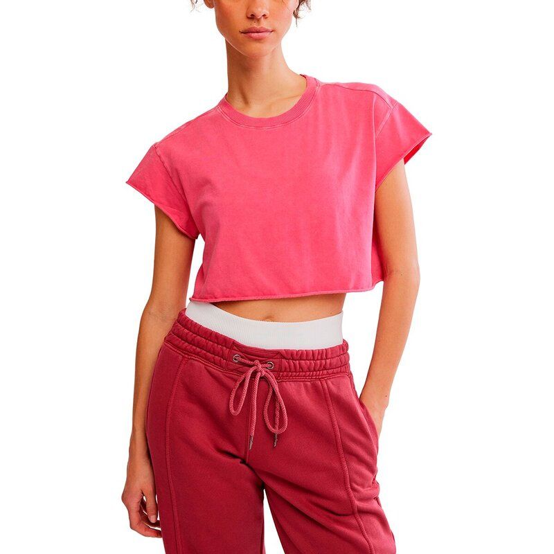 フリーピープル レディース トップス Tシャツ クロップド FP Movement Hot Shot Cropped TShirt Womens Hot Pink ピンク