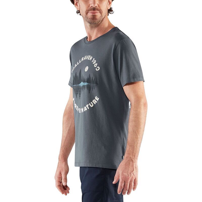 フェールラーベン メンズ トップス Tシャツ Fjallraven Forest Mirror TShirt Mens Navy ネイビー
