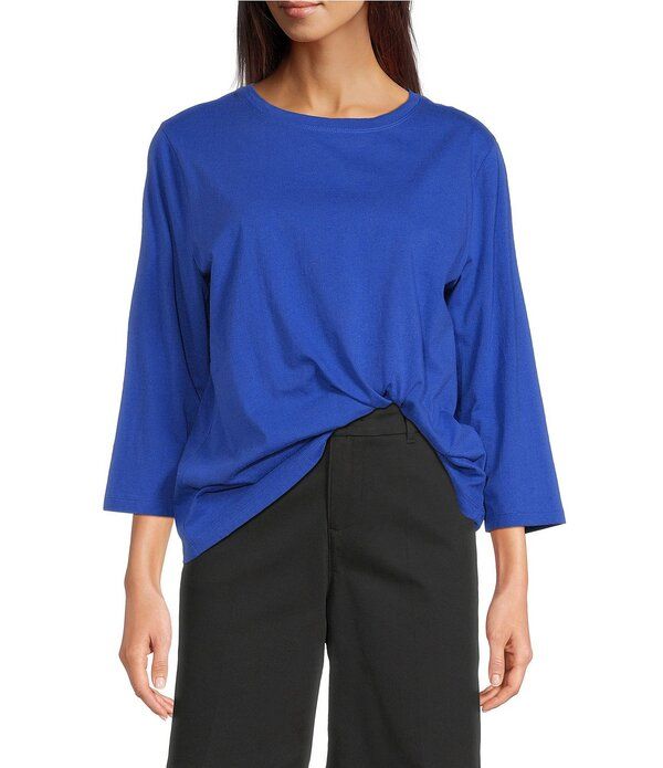 ウエストバウンド レディース トップス Tシャツ クルーネック Westbound Perfect Outfit Picksolid 34 Sleeve Crew Neck Top True Amer