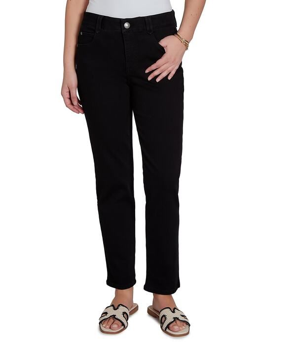 ルビーアールディー レディース ボトムス カジュアルパンツ スリムフィット ストレート プチ デニム Ruby Rd Petite Size Stretch Denim Straight Leg Sl