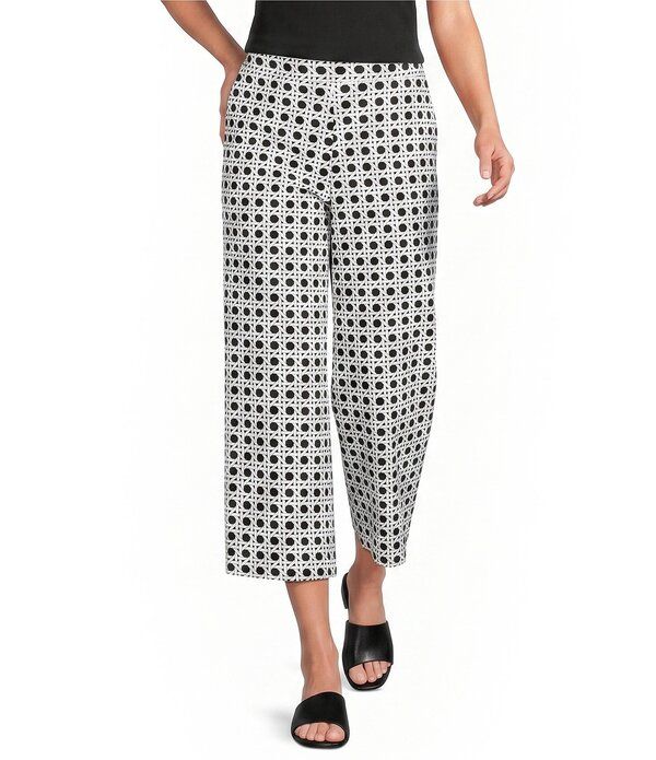 ジュードコーナリー レディース ボトムス カジュアルパンツ ワイドレッグ プリント Jude Connally Lolly Pebble Rattan Black Print Coordinating