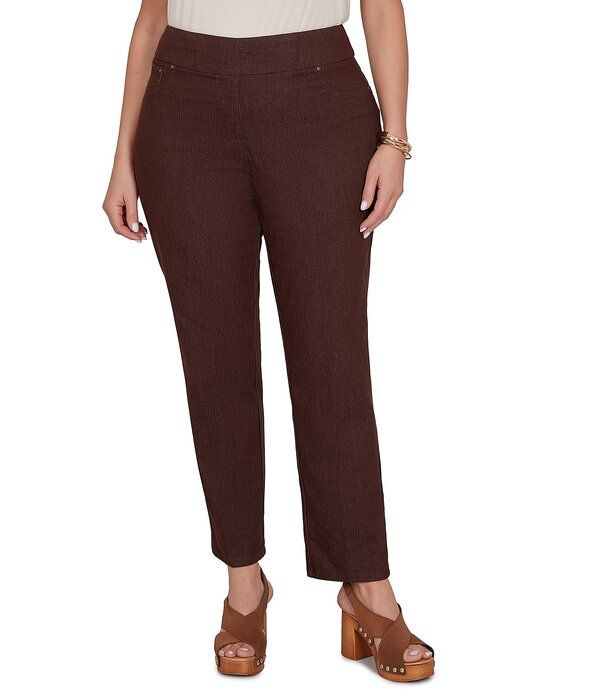ルビーアールディー レディース ボトムス カジュアルパンツ プラスサイズ デニム Ruby Rd Plusize Soft ExtraStretch PullOn Denim Pants Dark C