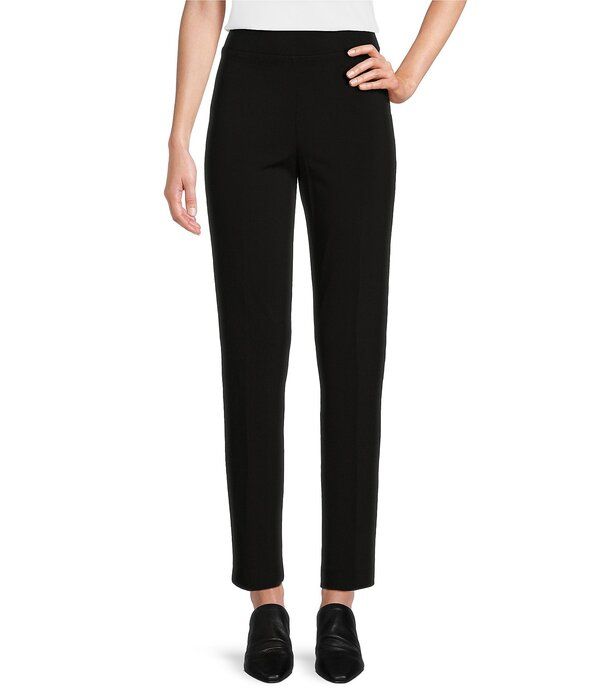アリ マイルス レディース ボトムス カジュアルパンツ ストレート ニット Ali Miles Knit PullOn Straight Leg Pants Black ブラック