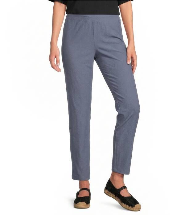 エイリーンフィッシャー レディース ボトムス カジュアルパンツ クレープ アンクル Eileen Fisher Stretch Crepe Slim Ankle Pants Flint