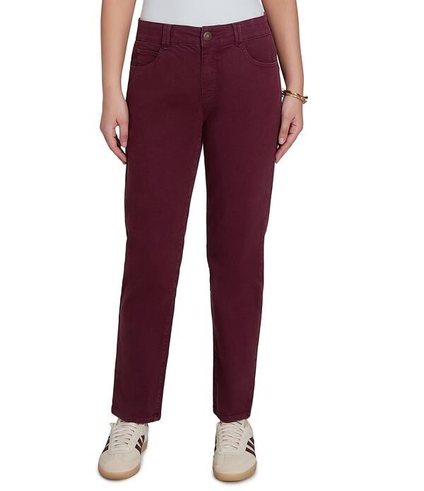 ルビーアールディー レディース ボトムス デニムパンツ ストレート アンクル Ruby Rd Soft Stretch Straight Leg Denim Ankle Pants Fig デニム