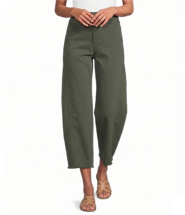 エヌワイディージェイ レディース ボトムス デニムパンツ ワイドレッグ ジーンズ NYDJ Alyssa Denim HighRise Wide Leg Crop Length Jeans Deser