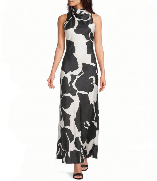 アレックスマリー レディース トップス ワンピース モックネック フラワー柄 ノースリーブ フラワー Alex Marie Dressline Sonja Floral Mock Neck Sleev
