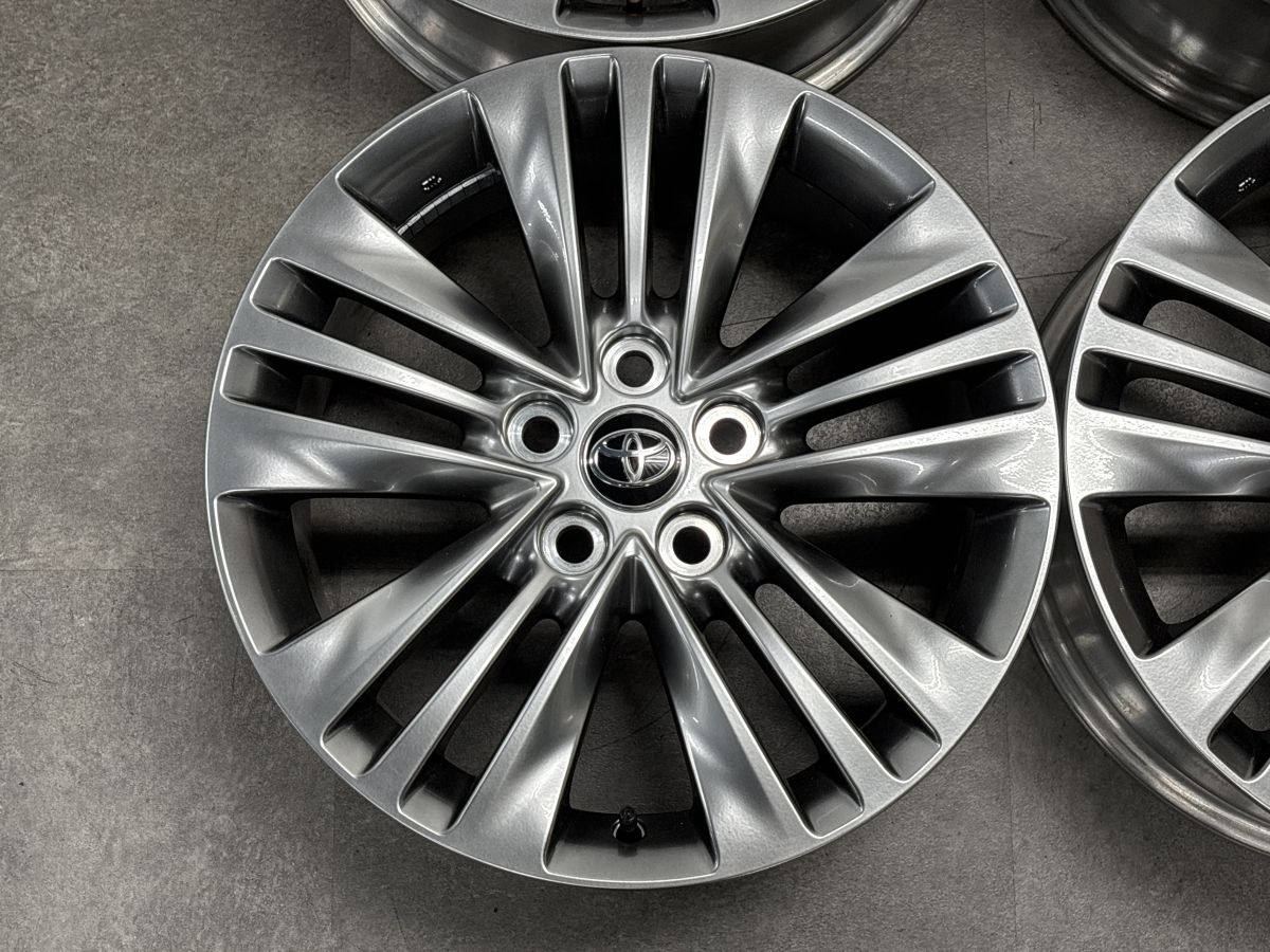 【T.B様】【新車外し】40系アルファード 純正ホイール付タイヤセット 新車外し品】トヨタ 40 アルファード Z 純正 18in 7J +40 PCD120 4本