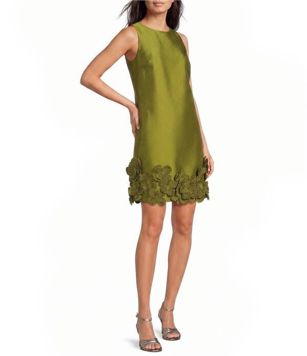 アレックスマリー レディース トップス ワンピース フラワー柄 ノースリーブ フラワー Alex Marie Kaitlin Mikado Floral Applique Trim Sleeveles