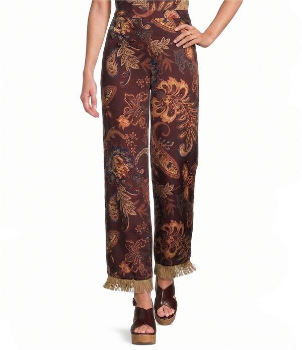 アントニオ メラーニ レディース ボトムス カジュアルパンツ Antonio Melani Margaret Paisley Flat Front Pants Paisley
