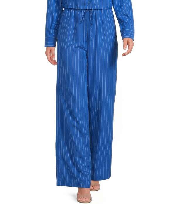 ジャンビニ レディース ボトムス カジュアルパンツ ワイドレッグ Gianni Bini Gianna Bini Marina Striped High Rise Wide Leg Coordinat