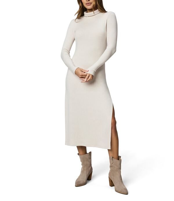 スプレンディット レディース トップス ワンピース タートルネック ミディ ニット Splendid Rylee Stretch Kniturtleneck Long Sleeve Midi Dres