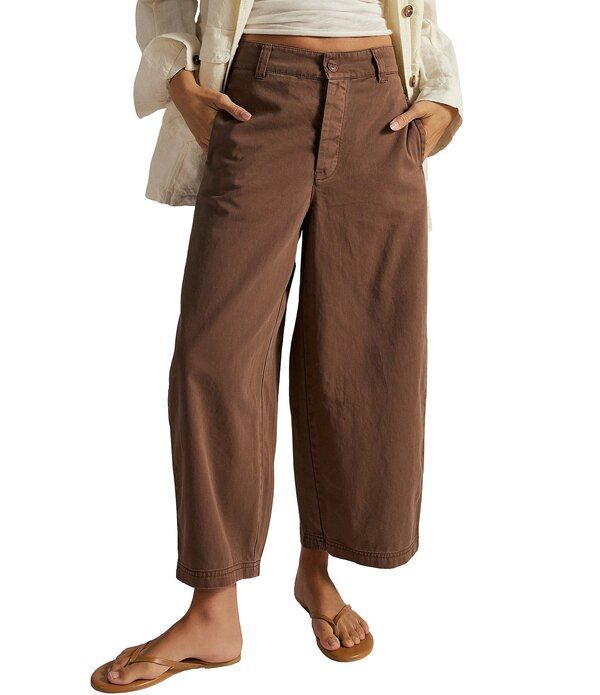 フリーピープル レディース ボトムス カジュアルパンツ ダウン Free People We The Free Laydown Chino HighRise WideBarreleg Pants Br