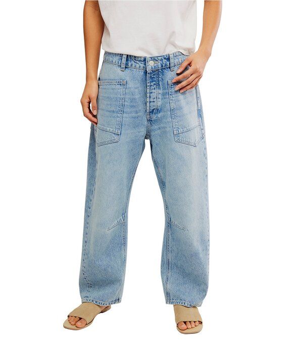 フリーピープル レディース ボトムス デニムパンツ ミニ ローライズ ジーンズ Free People We The Free Minimalist Moxie LowRise BarrelLeg D