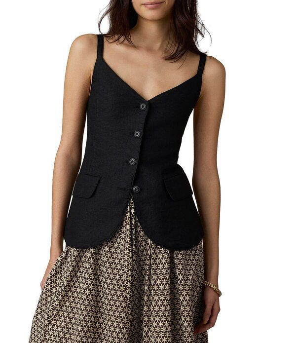 ファレティ レディース アウター ベスト Faherty Milo Vest Black ブラック