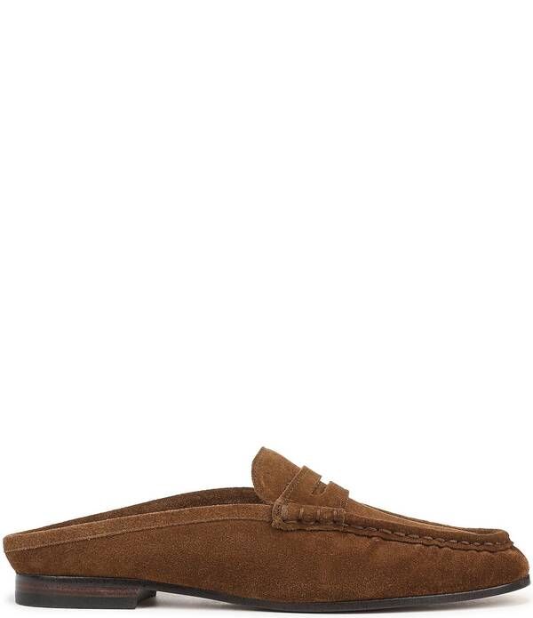 サムエデルマン レディース シューズ パンプスエード ローファー Sam Edelman Louella Suede Penny Loafer Mules Warm Nutmeg