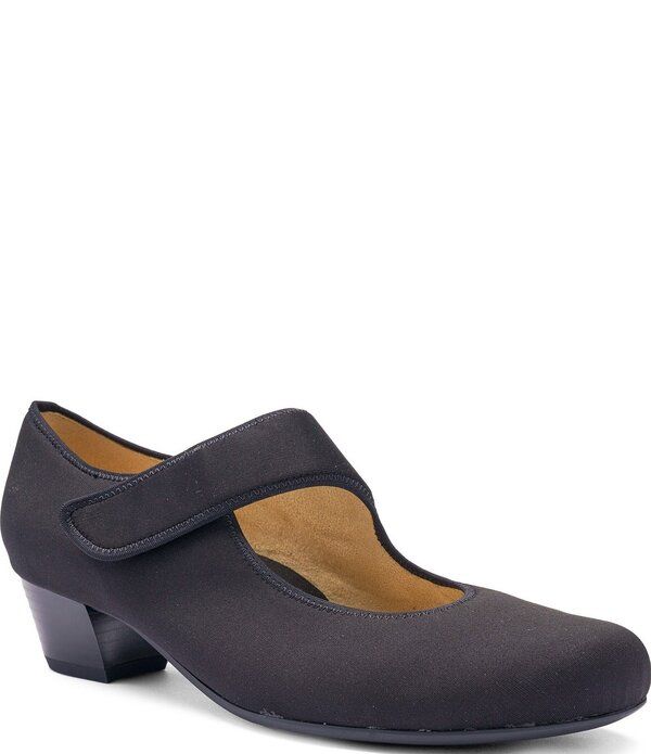 アラ レディース シューズ パンプス アシンメトリー ara Calico 20 Stretch Fabric Asymmetrical Mary Jane Pumps Black ブラック